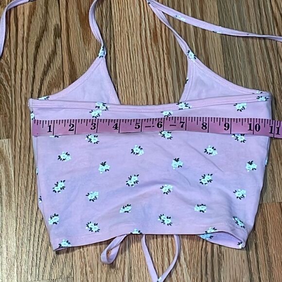 NWOT Hollister Pink Halter, Floral, XS - Picture 5 of 6
